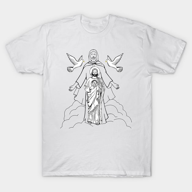 St. Jude Thaddeus the apostle and the Most Holy Saint Francis T-Shirt by Marccelus